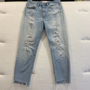 Garage Distressed Boyfriend Denim Jeans Size 9